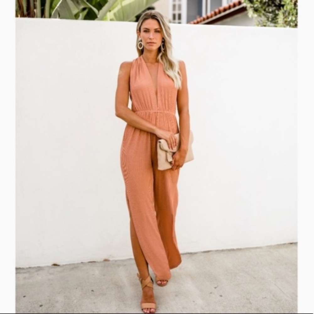 RUST SEXY JUMPSUIT - Picture 11 of 13